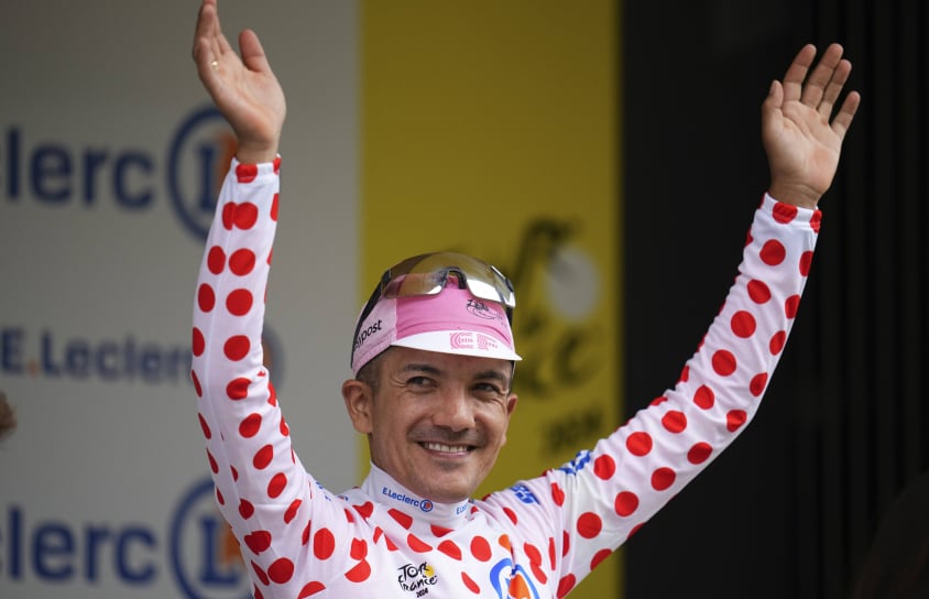 Maillot Cycliste + Casquette à Pois Rouges - Fan Tour De France - Fabriqué France